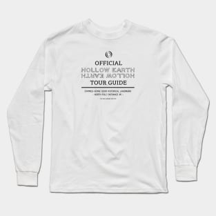 Hollow Earth Tour Guide (Black Logo) Long Sleeve T-Shirt